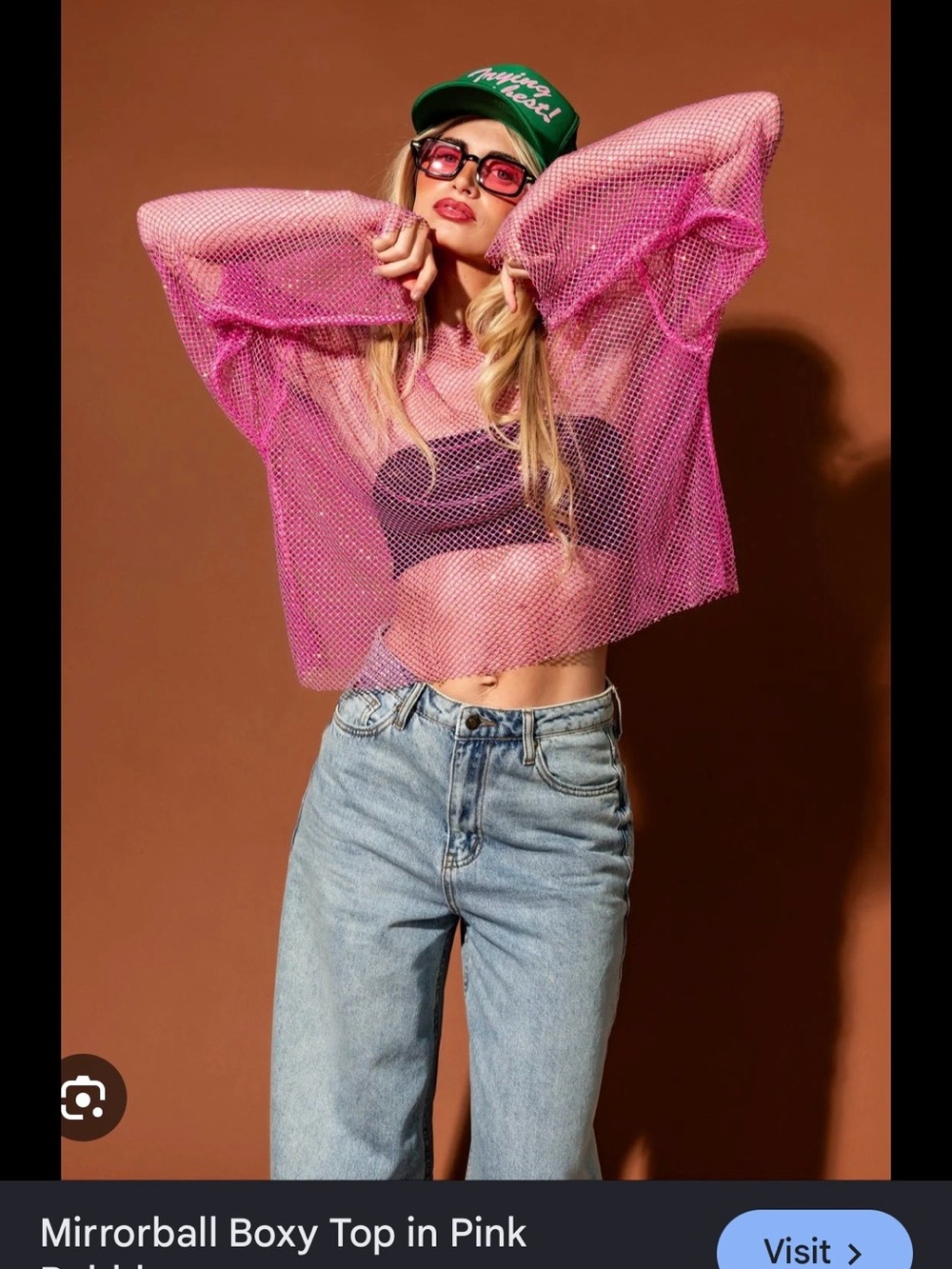Dressed in lala Mirrorball boxy top in pink bubblegum *out of stock*